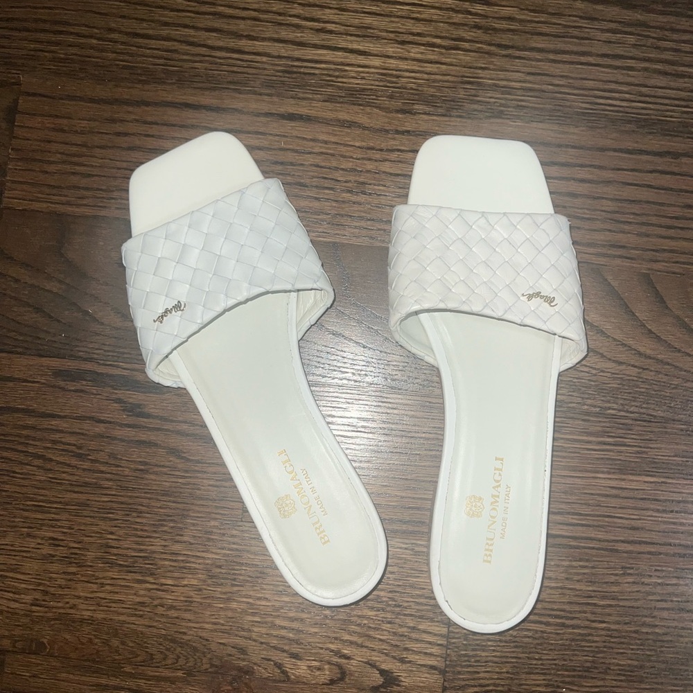Bruno Magli Tuscan Woven Leather Sandals